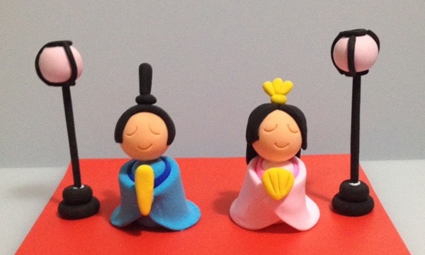 カラフルなフワフワ粘土で作るお雛様 講座