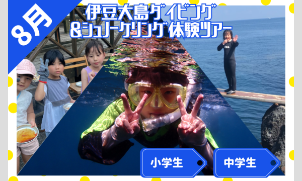 ～透き通る海に感動！～　伊豆大島ダイビング＆シュノーケリング体験ツアー イベント画像1