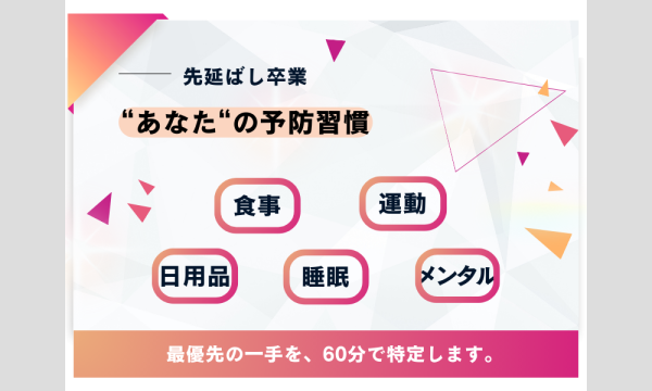 【オンライン】今日決めて、明日始める健康習慣講座60分 イベント画像2