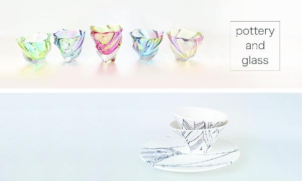 pottery and glass 靏林舞美・白岩玲子 二人展 初日 in東京